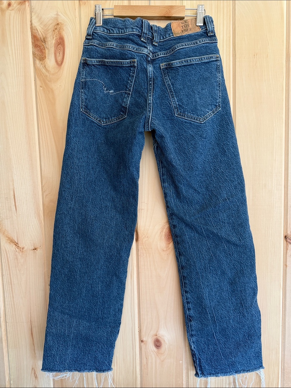 We The Free Dark Blue High-Waist Relaxed Jeans - Picture 5 of 5